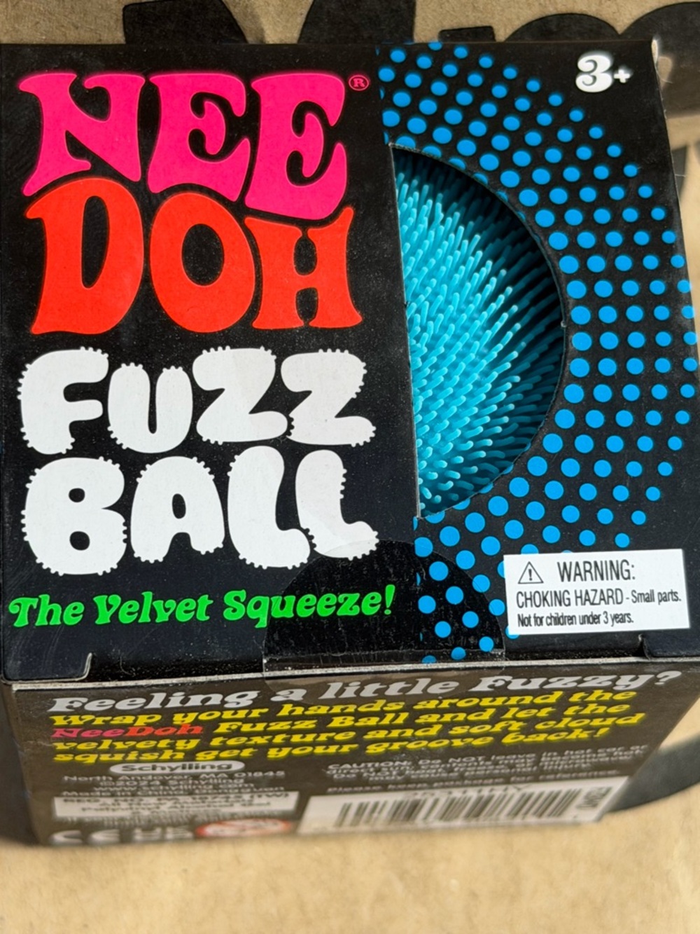 Nee Doh Fuzz Ball - Turquoise Velvet Squeeze